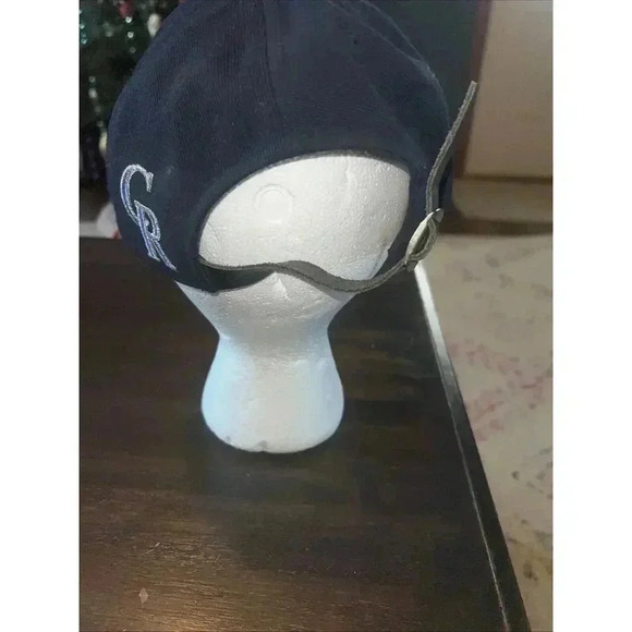 Colorado Rockies Baseball Hat-Leather Bill-American Needle-Black-Strap Back - Picture 3 of 7